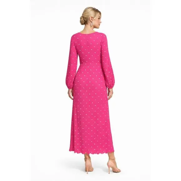 NWT Never Fully Dressed Pink Plisse Emma Dress - Size 20 - Picture 3 of 16
